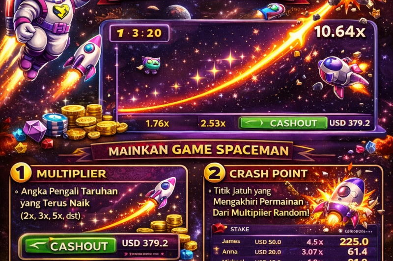 Mengenal Spaceman: Apa Itu Multiplier & Crash Point