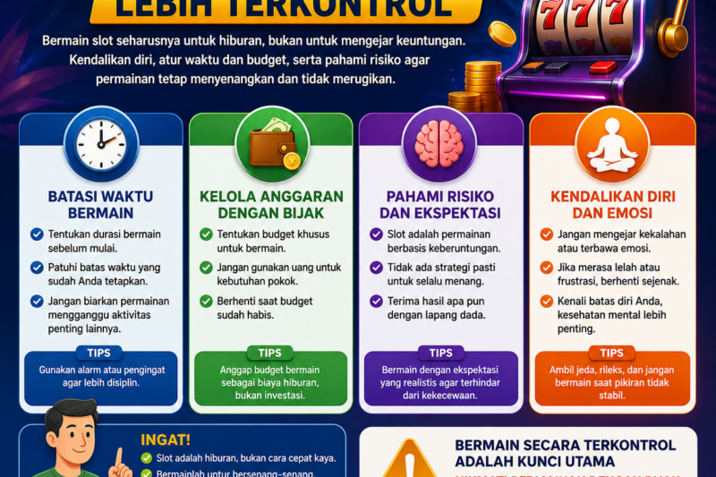 Panduan Mengatur Pola Bermain Slot Lebih Terkontrol