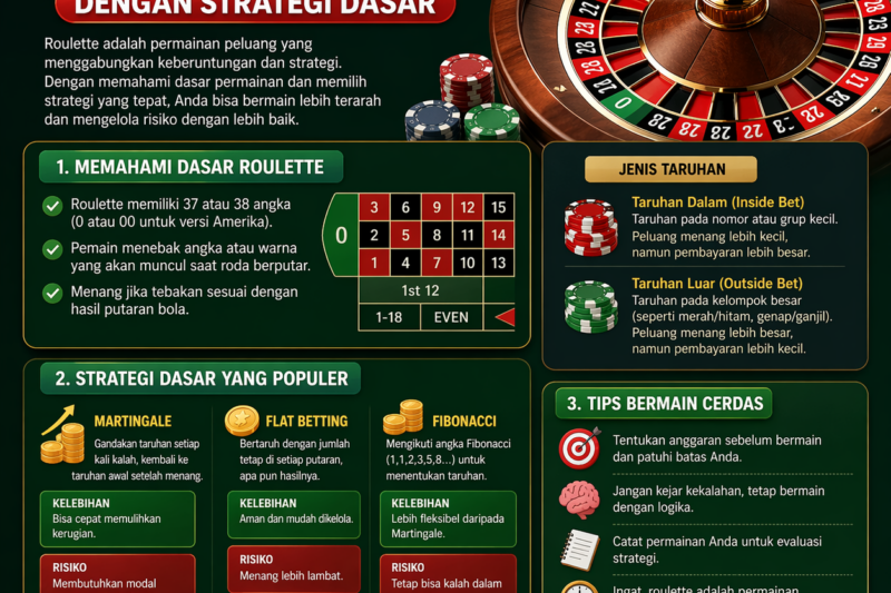 Cara Memahami Bermain Roulette dengan Strategi Dasar